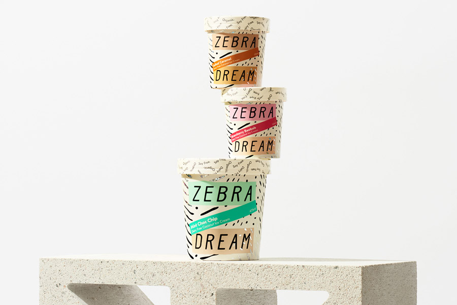 斑马纹国外包装设计【冰淇淋的诱惑】图片