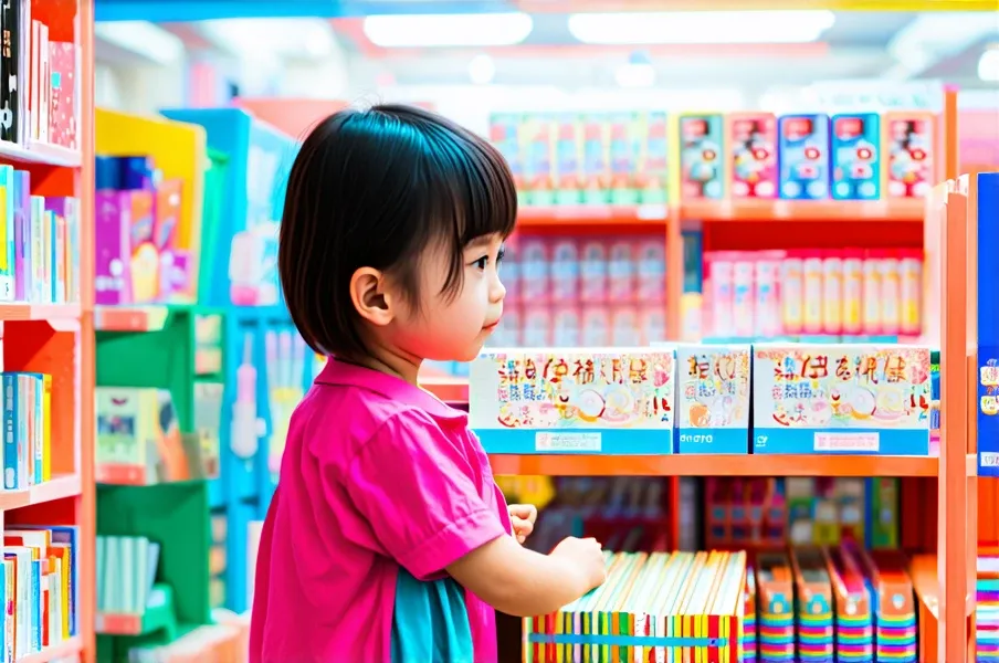 在文具店的女孩