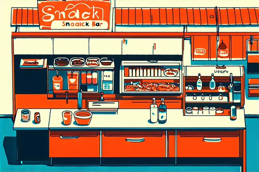 小吃店插图