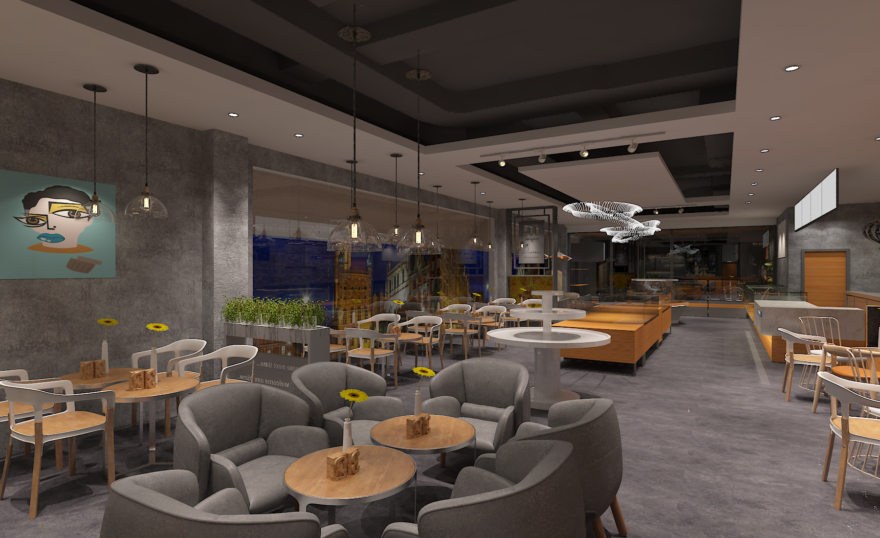 麦优烘焙专卖店设计