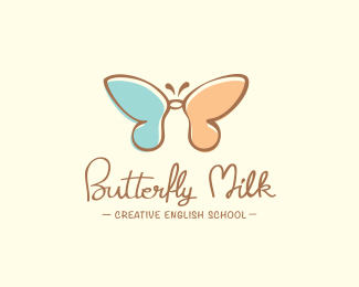 蝴蝶形象Logo品牌设计