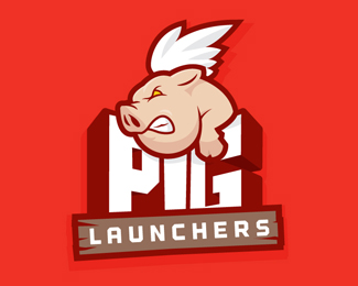 猪形象Logo
