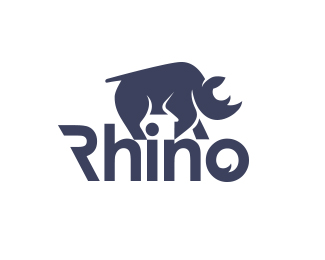 犀牛形象Logo的设计