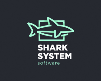 鲨鱼形象Logo
