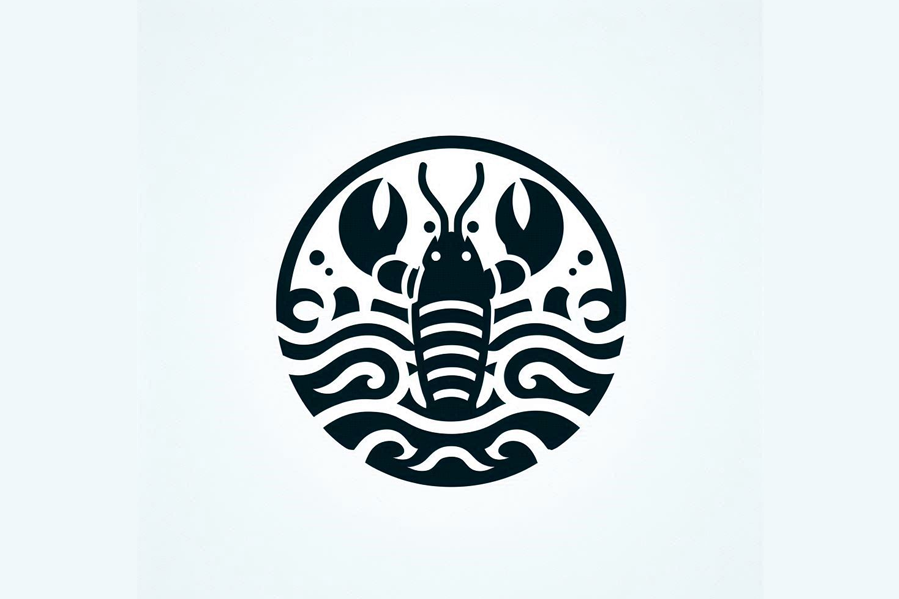龙虾logo元素