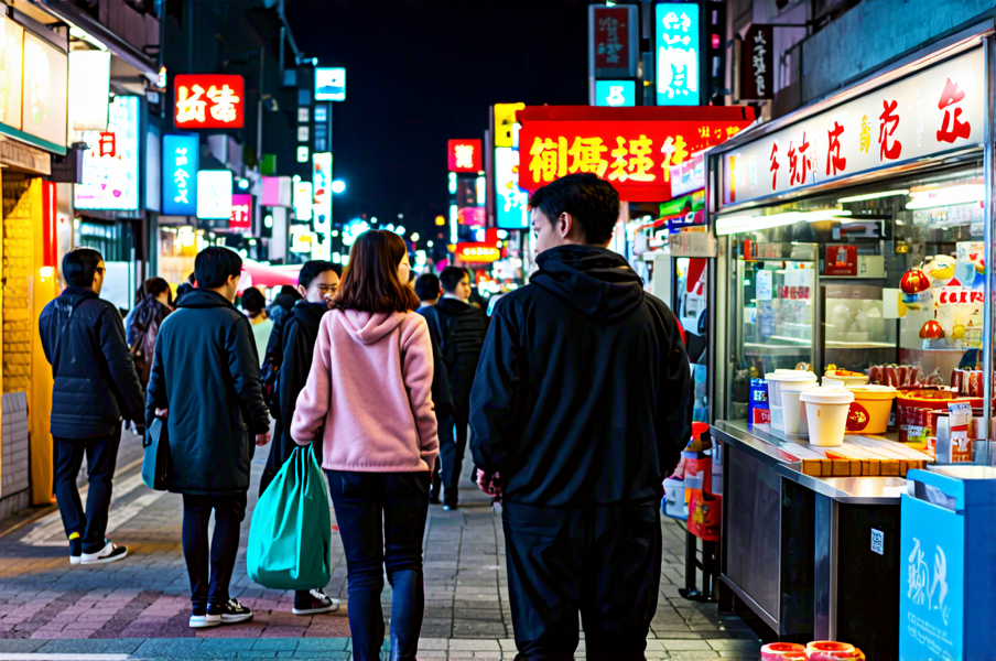 买奶茶的街道